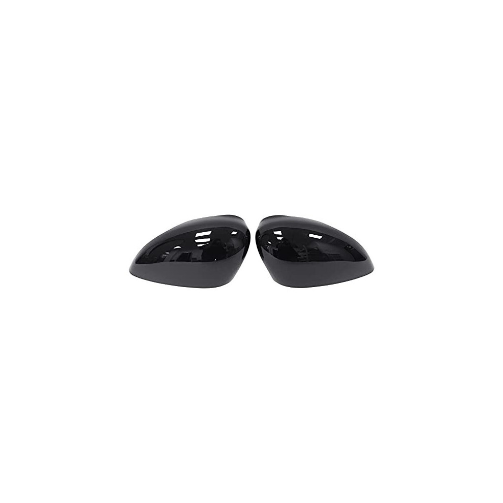 Gloss Door Wing Rear View Mirror Cover Cap Painted For F-Ord Fiesta Mk7 2008-2017 Black 5011145506031