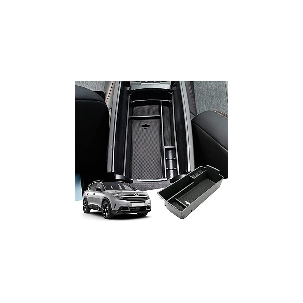 2016-2022 2023 Peugeot 3008 5008/Citroe-N C5 Aircross/Ds7 Crossback Centre Console Storage Box, Armrest Tray Organiser, Centre Armrest Glove Box 5011145505614