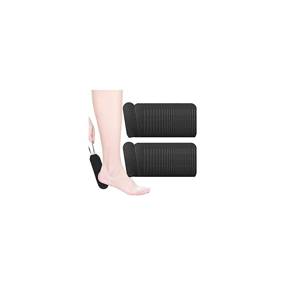 Ebanku Kalolary 100Pcs Foot Files Refills Foot File Reusable Stainless Steel Cracked Skin Corns Callus Remover, Feet Rasp Pedicure Sandpapers Replacement