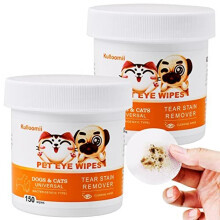 Dog Eye Wipes,300 Count Dog Eye Cleaning Wipes,Cat Dog Eye Cleaner,Pet Tear Stain Remover Wipes,Eye Cleaner Pads, Unscented Gentle Pet Tear Wipe