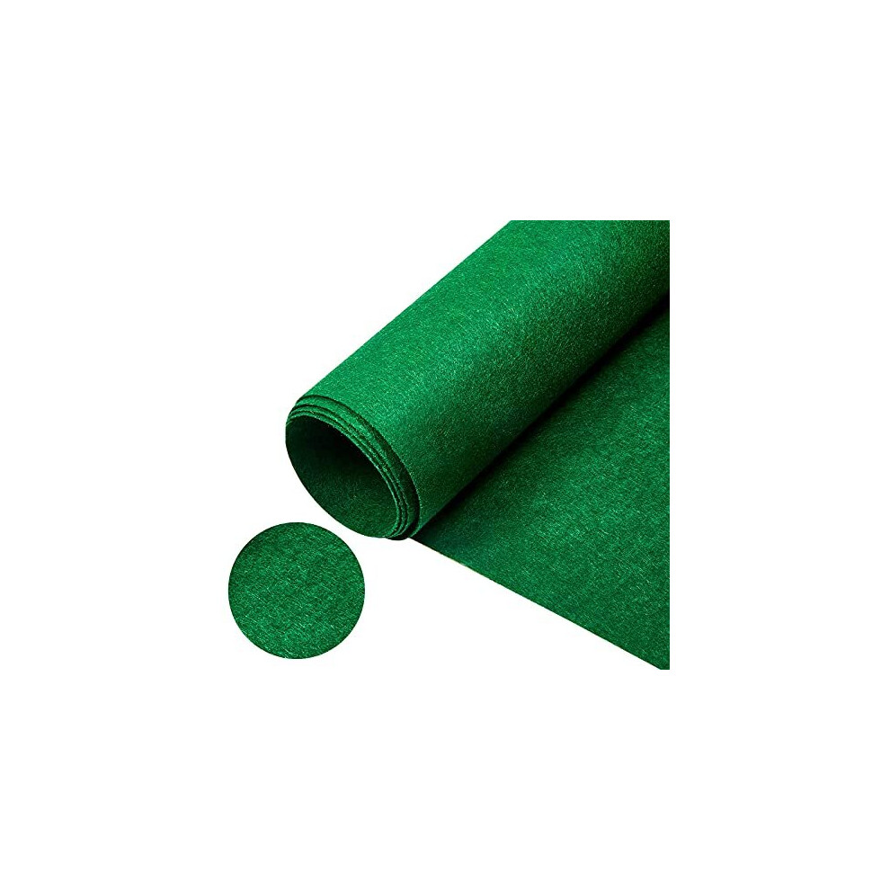 Felt Fabric Sheet Wide Soft Fabric Sheet Poker Table Cloth for Crafts Sewing Gaming Table Cover Home Decoration by The Metre 41 x 59 Inch (Dark Green)