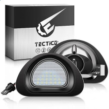 LED Rear Number Plate Bulb SMD Bright White Canbus License Plate Lights Compatible with Citroen C1 Peugeot 107, 2 Lamps