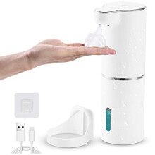 Foam Automatic Soap Dispenser Electric, LAOPAO No-Touch Sensor Soap Dispenser Touchless Wall Mounted Automatic Hand Soap Dispenser for Kids Bathroom