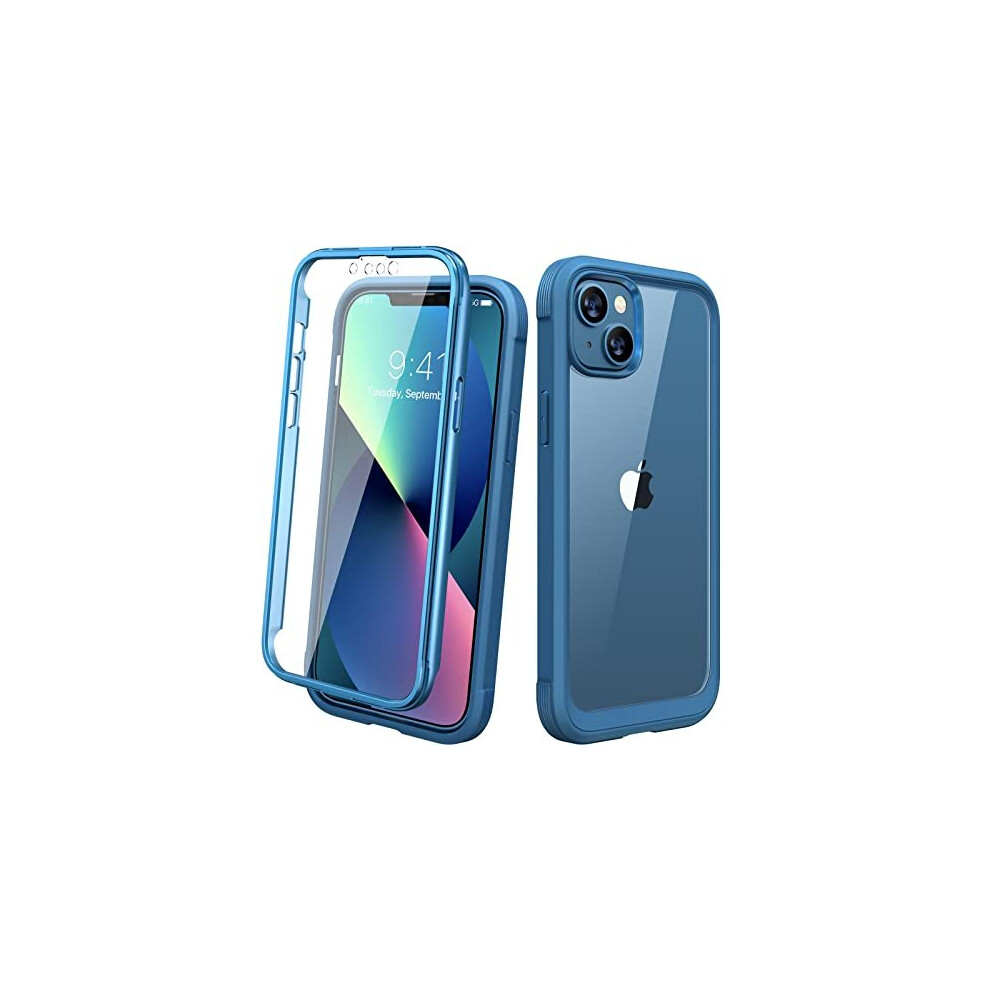 Compatible With Iphone 13 Case, 360 Full Body With Built-In Screen Protector Touch Sensitive Shockproof Bumper Case Cover Clear-Back Designed 5011145511592