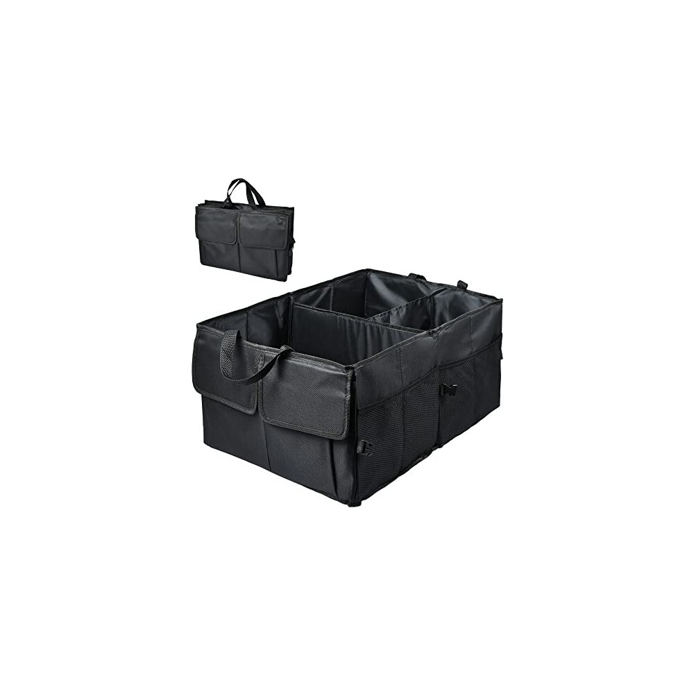 Car Boot Organiser Trunk Organiser Foldable Car Boot Tidy Durable Auto Storage Bags With Multi Compartment And Large Volume For Rear Suv, Van, Auto 5011145512018