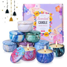 Scented Candles Gifts for Women, 9 Pack Candle Gift Set, Natural Soy Wax Aromatherapy Candles, Gift Sets Idea for Her, Girls, Friends, Mother's Day,