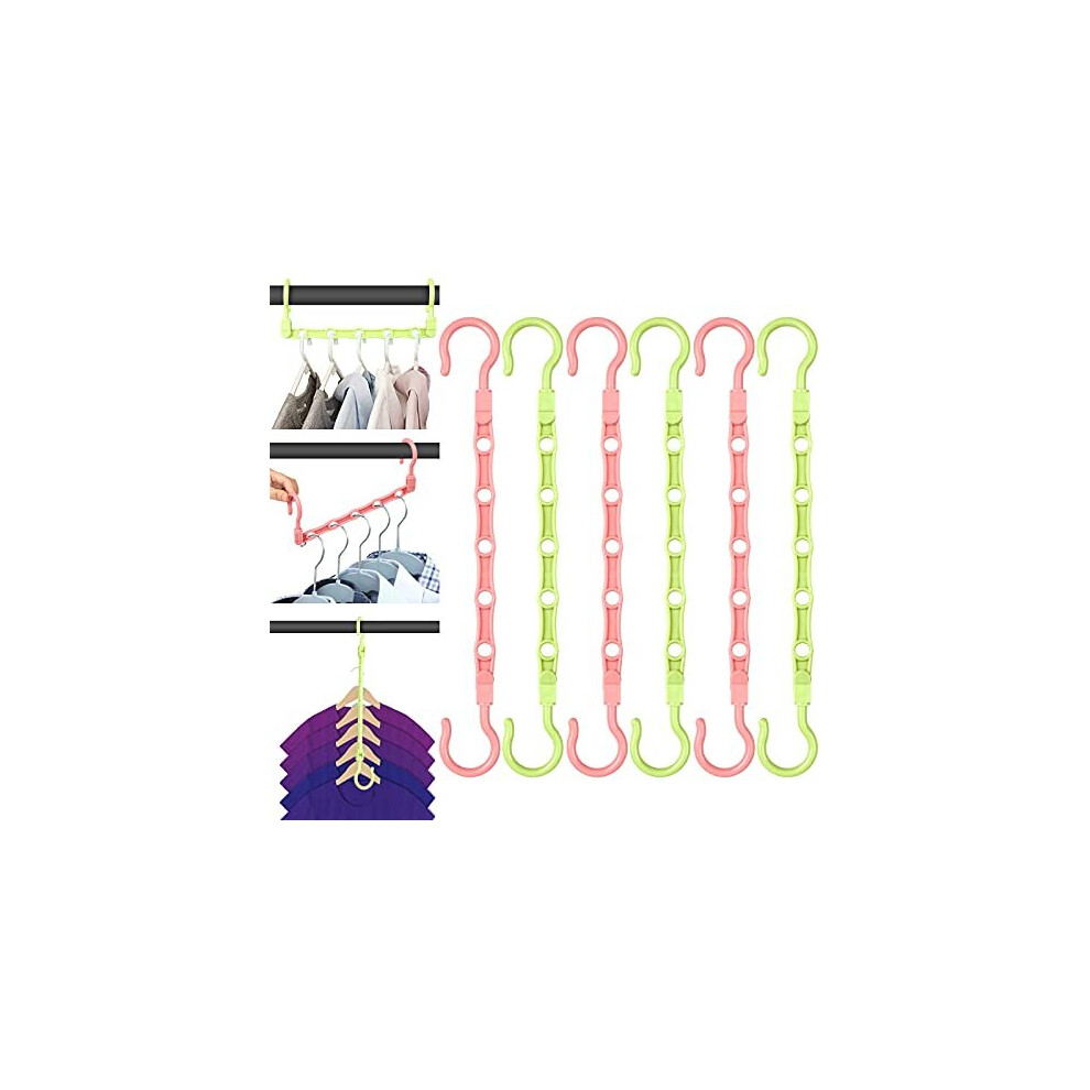 Space Saving Hangers, Clothes Hangers Space Savers, Coat Hangers Space Saving, Multifunctional Magic Hanger, Non Slip Organizer Closet Wardrobe