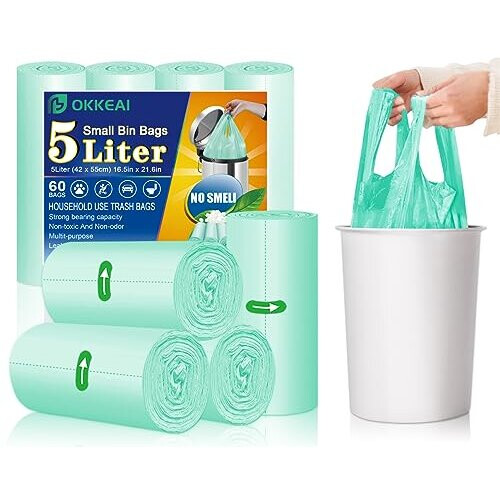 Wastebasket Liners Small Bathroom Pedal Bin Liners 5L Bin Liners