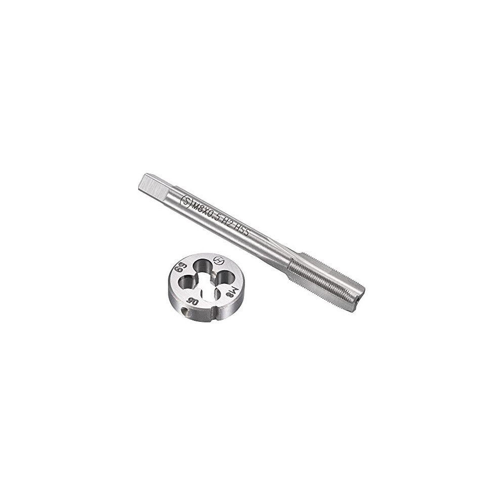 M8 X 0.5Mm Metric Tap And Die Set, Machine Thread Screw Tap With Round Threading Die, Tap & Die Kit For Nut Screw Bolt Thread Repair 5011145507076