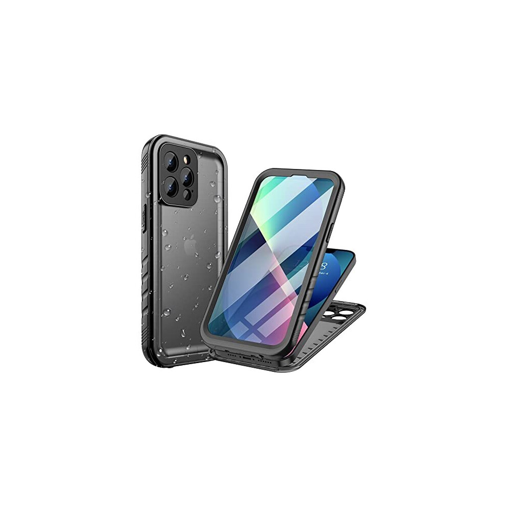 for iPhone 13 Pro Max Waterproof Shockproof Case with Screen/Camera Protector - Unbreakable/Heavy Duty/Front and Back Cover【360 Full Body Protective