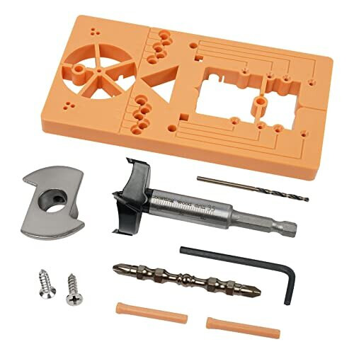 Forstner Bit Sets with Hinge Jig, 35mm Drill Guide Set, Accurate