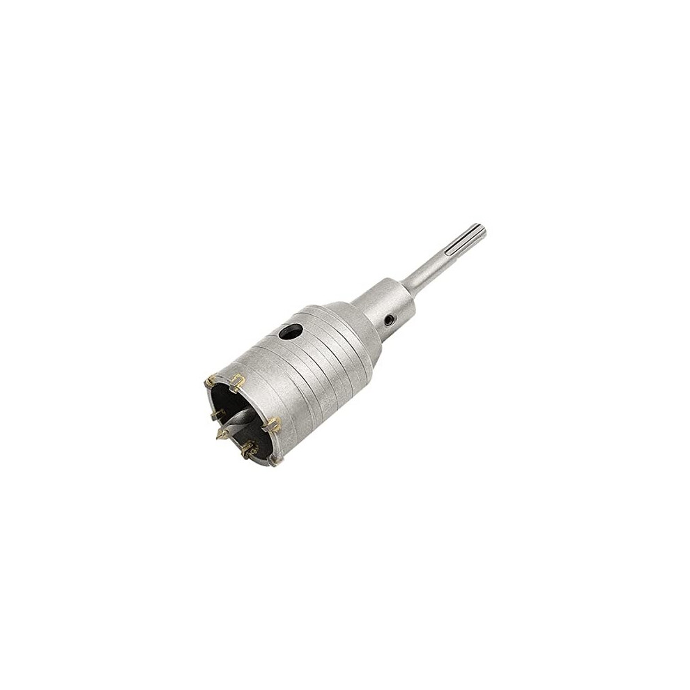 Carbide Hole Saw Drill Bit 50Mm With 110Mm Sds Plus Adapter, Tungsten Tips Hollow Hole Cutter For Brick, Concrete, Cement Stone Wall (50Mm+110Mm Sds 5011145520136