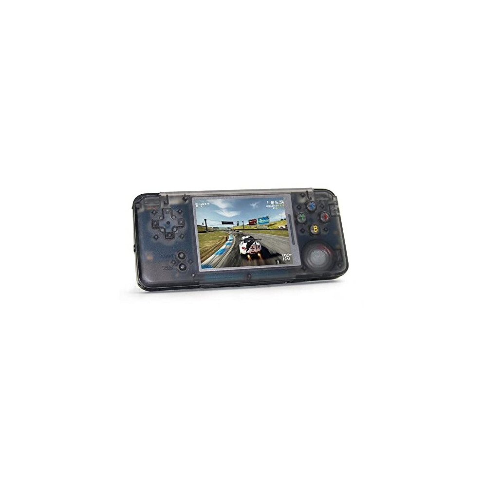 Handheld Game Console, Retro game console 3 Inch IPS Screen Built-in 3000 classic game console (Transparent Black)