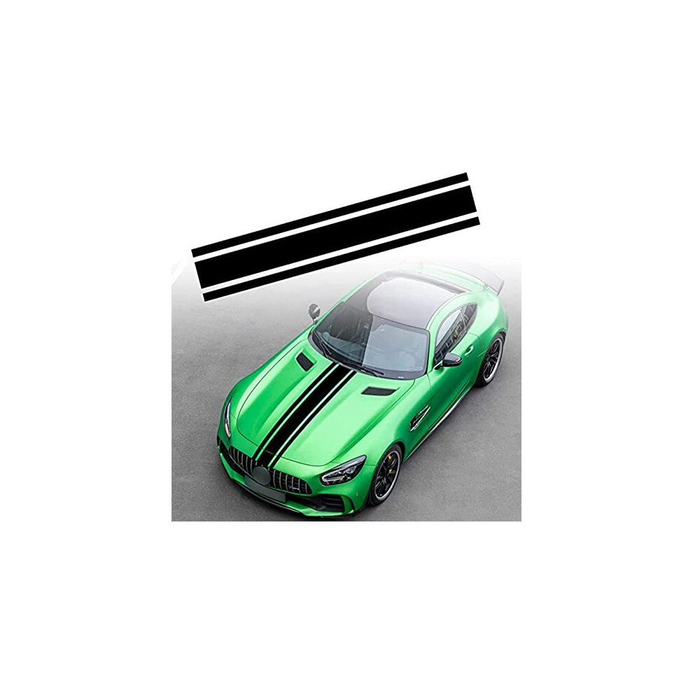 Car Hood Stripe Sticker Auto Racing Body Side Stripe Decal, Car Body Vinyl Racing Stripe Pinstripe Decal Stickers, Modified Stripe Decal Decoration 5011145522185