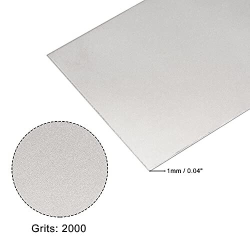 Diamond Whetstone Sharpening Stone, 170mm x 75mm 2000 Grit Sharpener Grinding Plate Abrasive Tool 2