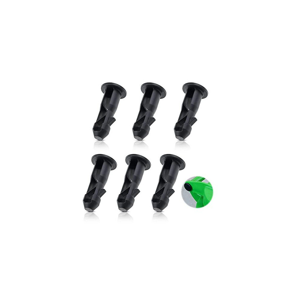 3 Pairs of Wheelie Bin Lid Hinge Pins, 67mm x 31mm Black Plastic Fit for 240L Household and Commercial Wheelie Trash Bins