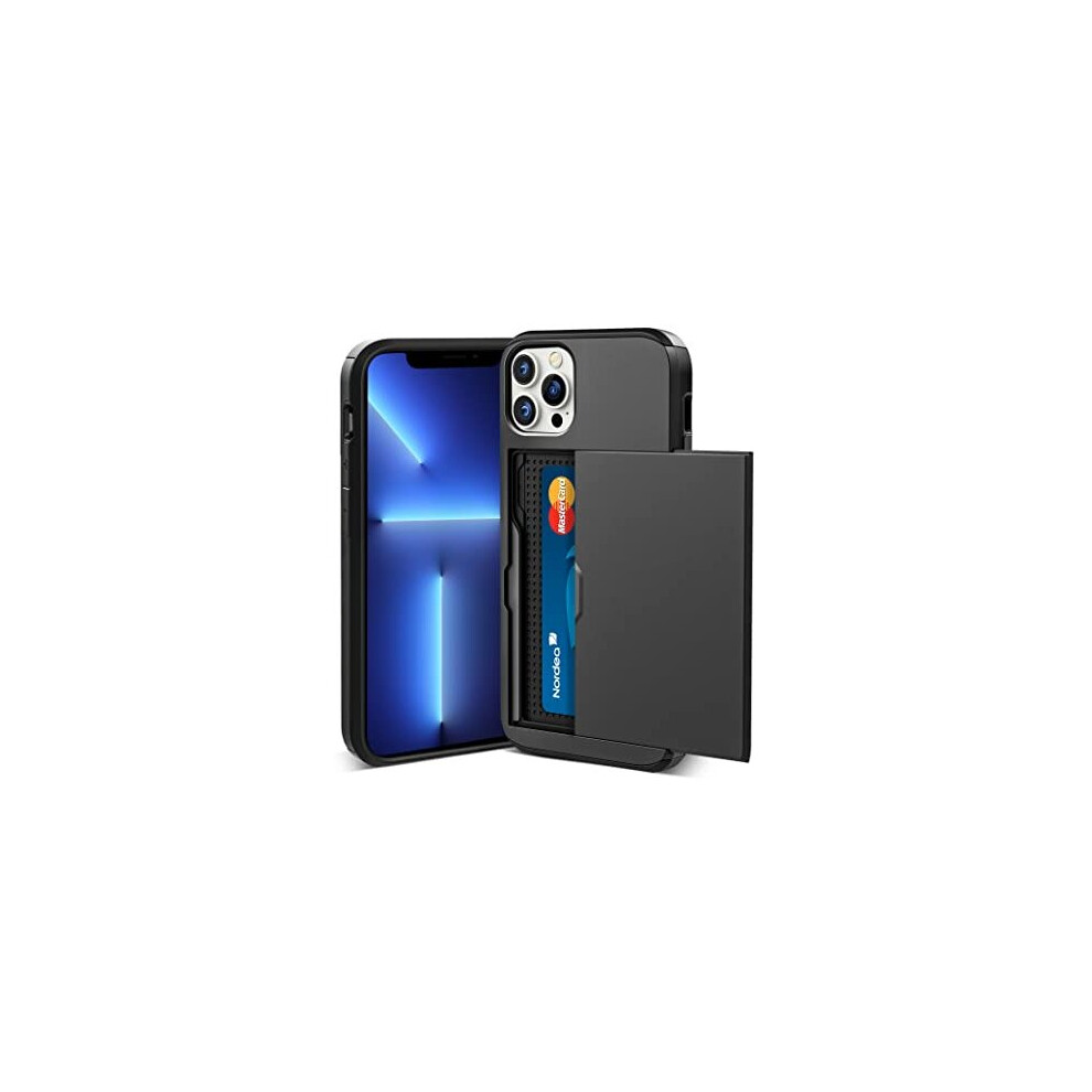Compatible With Iphone 13 Pro Max Case Shockproof Wallet Case Iphone 13 Pro Max Case With Card Holder Protective Dual Layer Armor Case Rubber Bumper 5011145507847