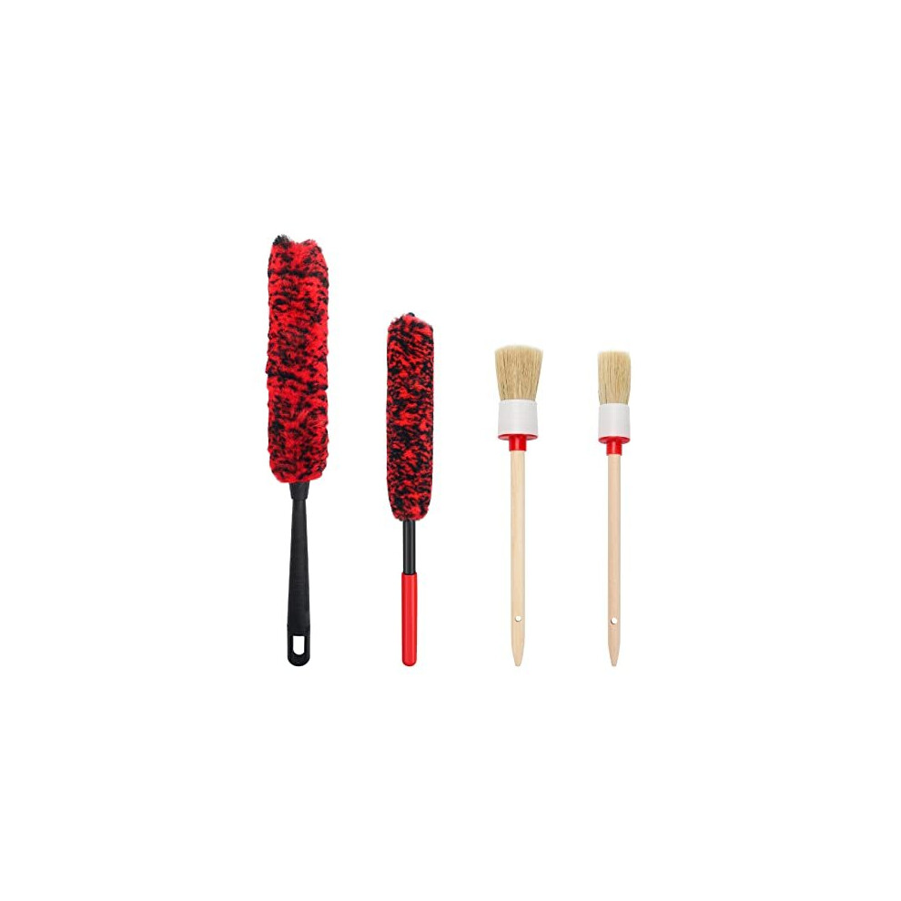 4 Pcs Car Wheel Cleaning Brushes, Small, Medium, Large Brush For Car Wheel Cleaning 5011145524110