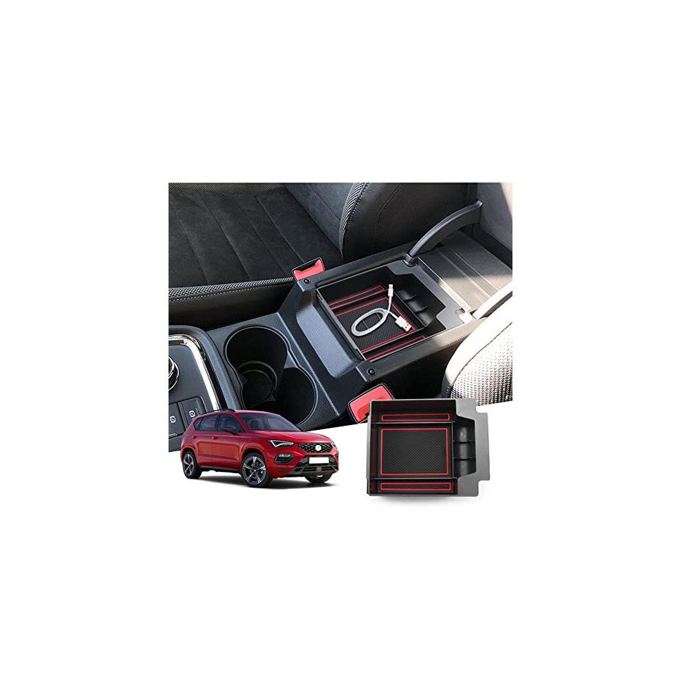 Seat Ateca Fr Facelift/Cuprî± Ateca 2017-2022 2023 Centre Console Storage Box, Ateca 2023 Armrest Organiser Tray Centre Armrest Glove Box, Seat Ateca 5011145508165