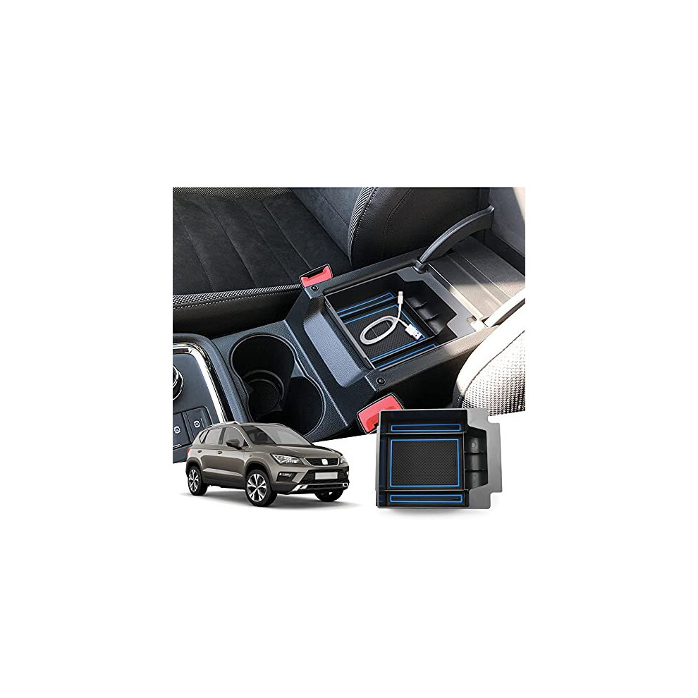 Seat Ateca Fr Facelift/Cuprî± Ateca 2017-2022 2023 Centre Console Storage Box, Ateca 2023 Armrest Organiser Tray Centre Armrest Glove Box, Seat Ateca 5011145508172
