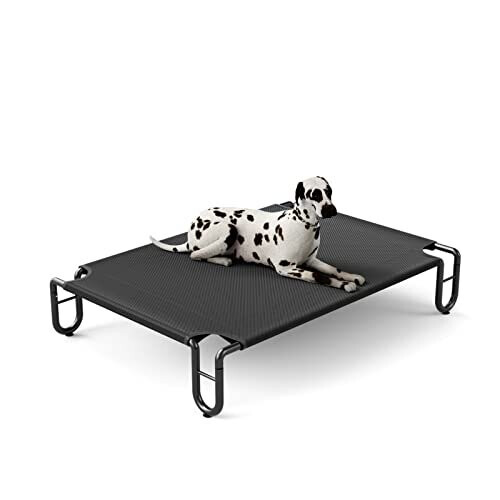 Raised Dog Bed Elevated Dog Beds Large Washable Chew Resistant Dog Bed Off Floor Pet Bed for Indoor and Outdoor Use M Black on OnBuy