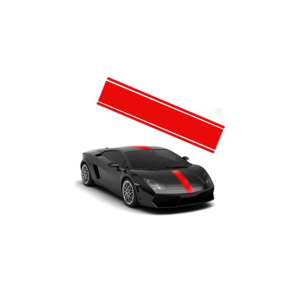 Car Hood Stripe Sticker Auto Racing Body Side Stripe Decal, Car Body Vinyl Racing Stripe Pinstripe Decal Stickers, Modified Stripe Decal Decoration 5011145529276