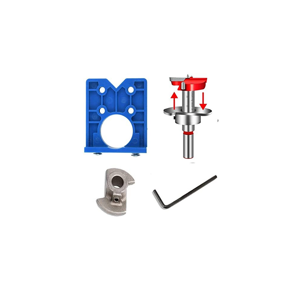 Door Hinge Jig, Forstner Bit Sets, 35Mm Hinge Drill Bit For Kitchen Door Handle Jig, Puncher Locator For Cabinet Hinges And Mounting Plates 5011145530272