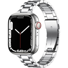 Straps Compatible with Apple Watch Strap 40mm 38mm 41mm for Women/Men, Stainless Steel Slim Replacement Metal Apple Watch SE and iWatch Series 8 7 6 5