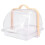 Bread Box to Keep Bread Fresh,Bread Bins for Kitchen,Bread Storage Containers,Transparent Breadbin with Dustproof Cover and Handle ,BPA-Free 1