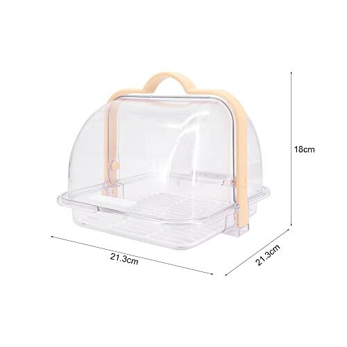 Bread Box to Keep Bread Fresh,Bread Bins for Kitchen,Bread Storage Containers,Transparent Breadbin with Dustproof Cover and Handle ,BPA-Free 1