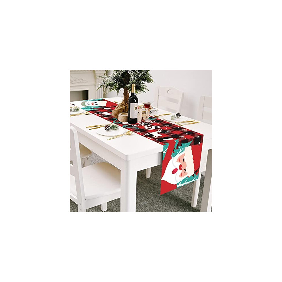 Christmas Table Cloths, Christmas Table Runners, Christmas Tablecloths, Xmas Oxford Tablecloth, Rectangular Washable Table Cover for Christmas Dining