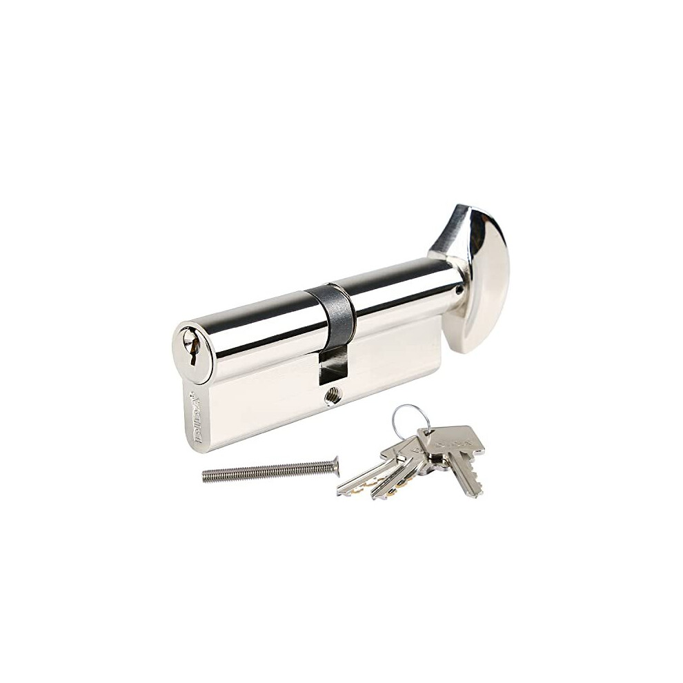 Dida 70Mm Thumb Turn Euro Cylinder Lock 35T/35 Upvc Barrel Lock With 3 Keys Anti-Pick Anti-Bump Anti-Drill Door Barrel Lock With Key Euro Single 5011145518010