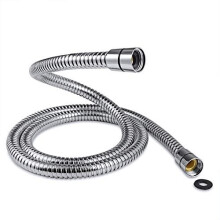 Shower Hose 1.25m | Flexible Stainless Steel Replacement Shower Hose Pipe with 2 Washers Leakproof & Anti-Kink | Universal Fit