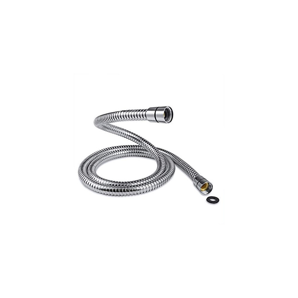 Shower Hose 1.25M | Flexible Stainless Steel Replacement Shower Hose Pipe With 2 Washers Leakproof & Anti-Kink | Universal Fit 5011145536120