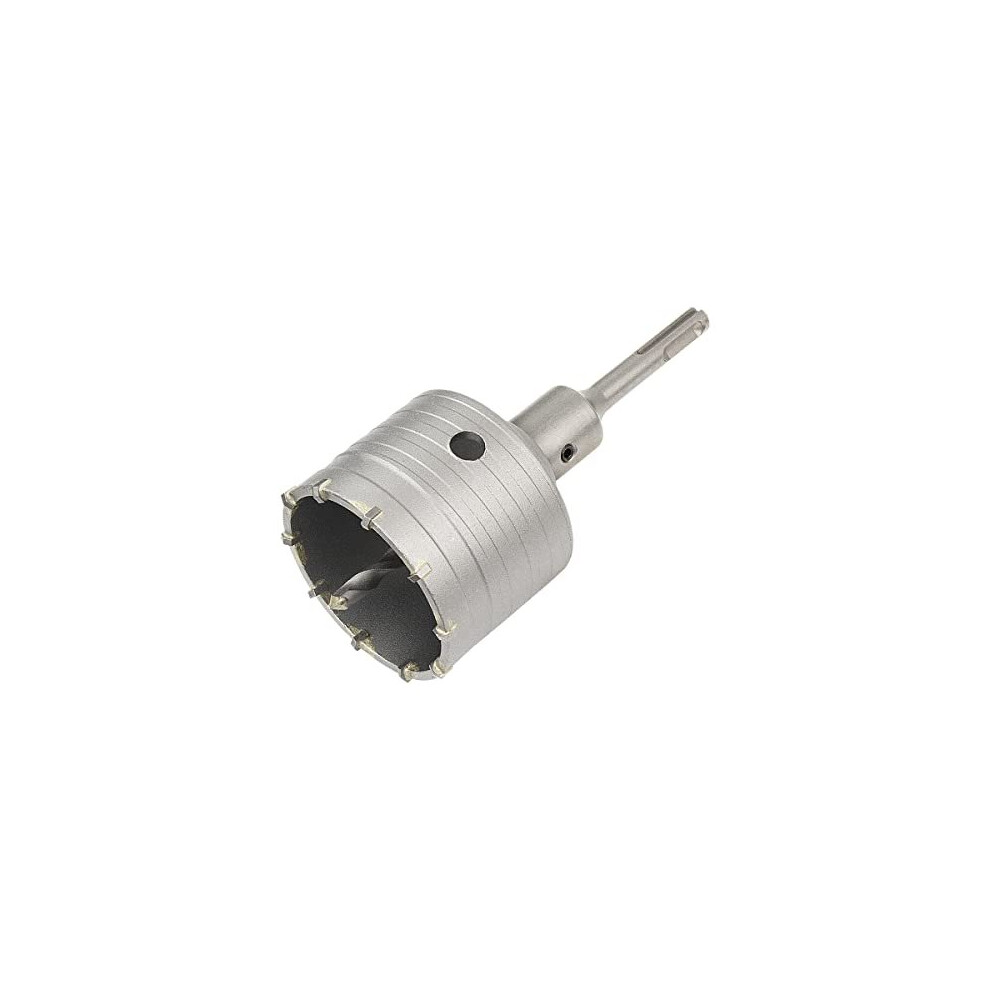 Carbide Hole Saw Drill Bit, Tungsten Tips Hollow Hole Cutter For Brick, Concrete, Cement Stone Wall (75Mm+110Mm Sds Plus Adapter) 5011145536489