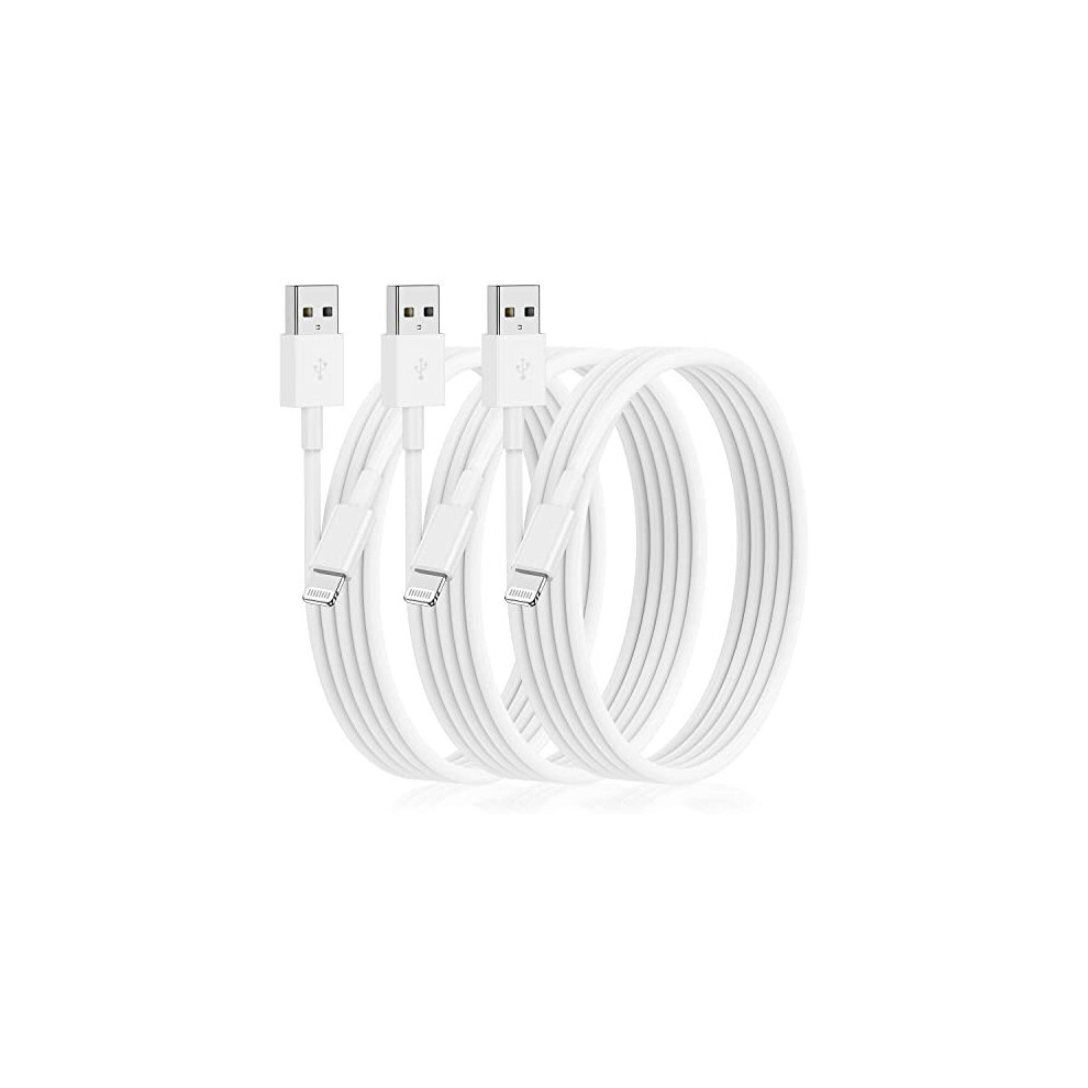 3Pack [Apple MFi Certified] Long iPhone Charging Cable 10ft-Apple Lightning to USB Cable Wire - 10 foot iPhone USB Charger Cords for iPhone14 13 12 11