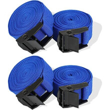 4 Pack Ratchet Tie Down Straps, Heavy Duty Tensioning Belts Adjustable Lashing Straps for Motorcycle,Cargo, Trailer,Trucks,SUP Kayak,Luggage, 3M x