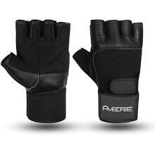 Gym Workout Best Weight Lifting Body Building Training Fitness Gloves with Strap (Small)
