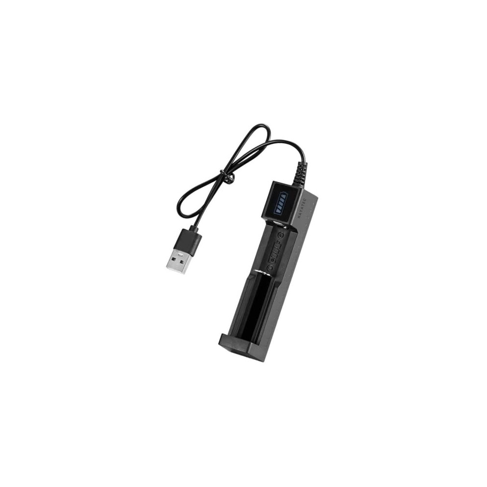 1X Single 18650 Usb Smart Battery Charger Compatible With Rechargeable Batteries 18650 22650 25500 26650 10440 14500 16340 16650 14650 18350 18500 5011145526879