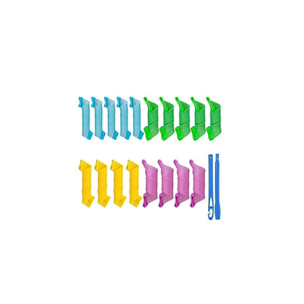 Hkjhkj Heatless Curlsï¼Magic Spiral Hair Curlers Set No Heat Hair Rollers Heatless Hair Curlers For Long/Short Hair Wave Hair Curlers Perm Kitï¼Diy