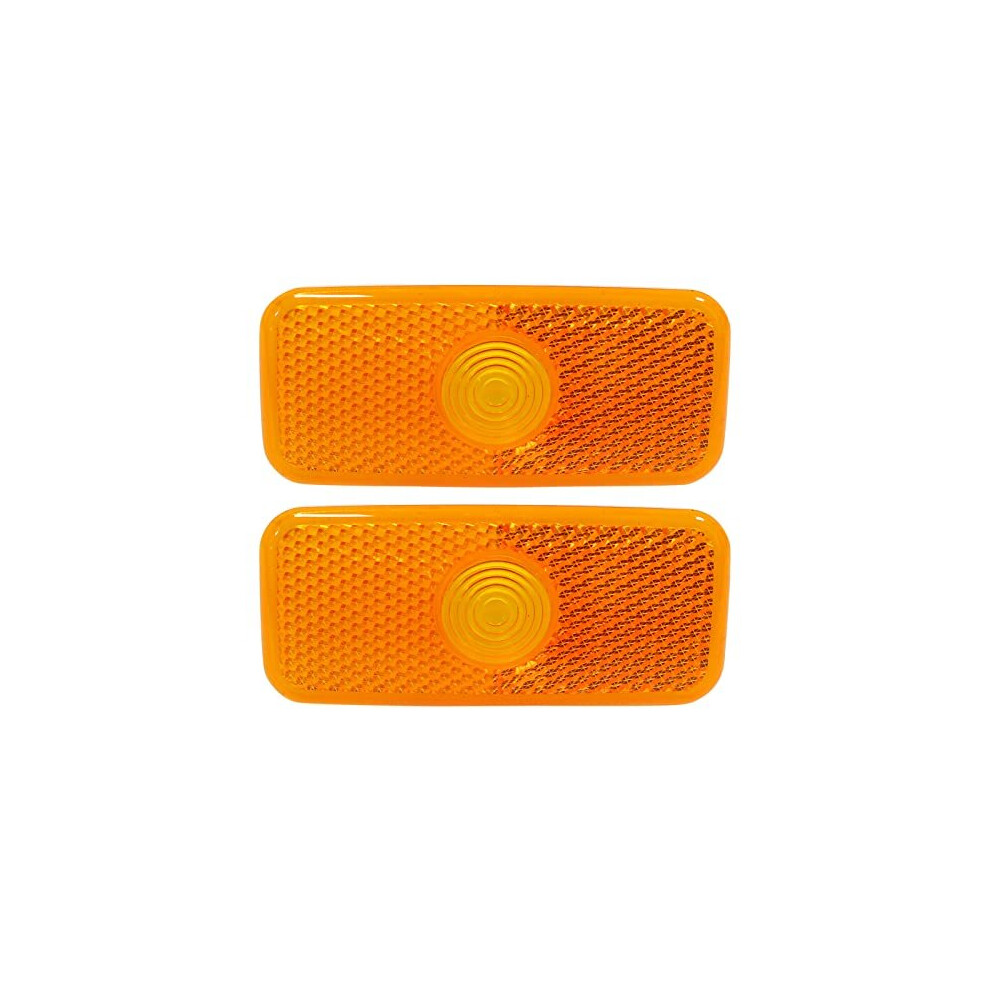 Left And Right Side Marker Lamp Reflector Lens For For-D Transit Mk6 Mk7 2000-2014 1136138 1671689 Light/Amber 5011145542022