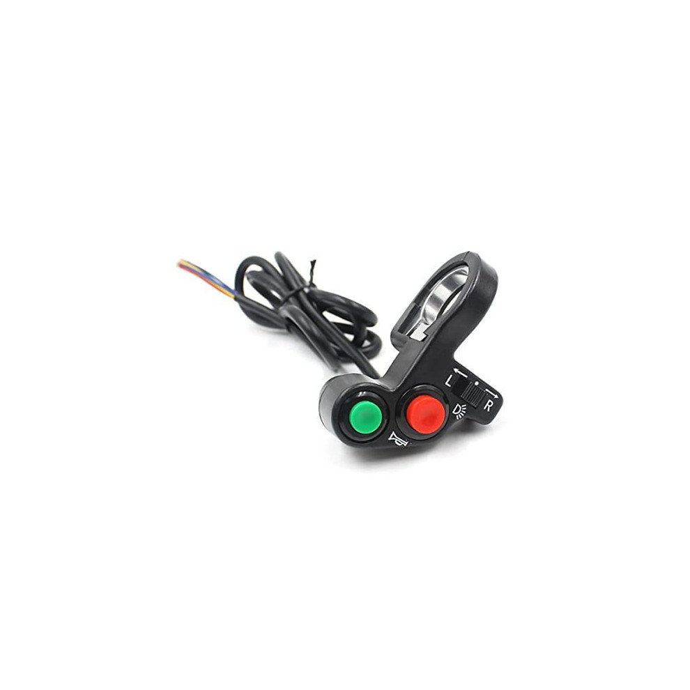 7/8Inch 22Mm Motorcycle Handlebar Switch, Motorcycle Head Switch, Turn Signal Switch, Motorbike Horn Switch, Motorbike Indicator Switch Light 5011145542046