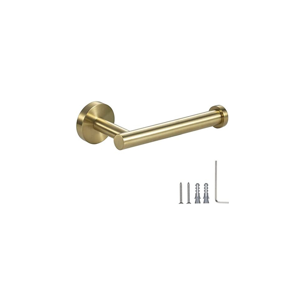 Toilet Roll Holder Bathroom Tissue Paper Dispenser Holders Wall Mounted Round Mounting Stand Hanger Kitchen Storage Gold SUS 304 Stainless Steel