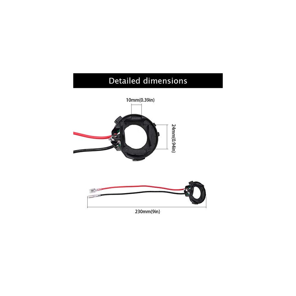 H7 Led Holder Retainer Clip Headlight Socket Adapter Fit For Vw Go-Lf 7 Mk7 Je-Tta 5011145544002