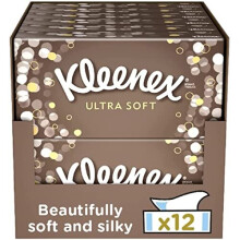 Kleenex Ultra Soft Facial Tissues - Silky, Luxurious, Gentle on Skin - Model 3210234