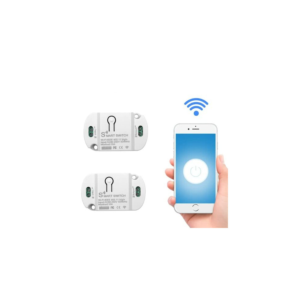 Wifi Smart Switch Wireless Relay Switch Module 220V 230V With Alexa Google 10A Memory Smart Life Tuya Remote Control Diy Mini Dimmer 5011145536281