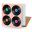 Vinyl Records Greetings Card (150x150 blank) 1