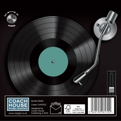 Turntable Deck Greetings Card (150x150 blank) 2