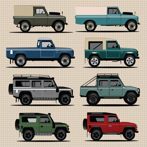 Land Rover Greetings Card (150x150 blank) 1