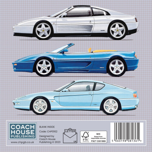 Ferrari Greetings Card (150x150 blank) 2